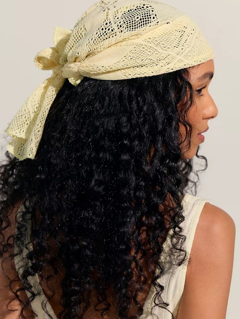 Free People Mellody Hair Scarf In Yellow